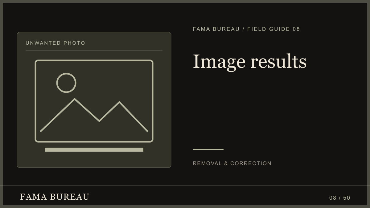 Image results: Find the host, Check the policy, Confirm search