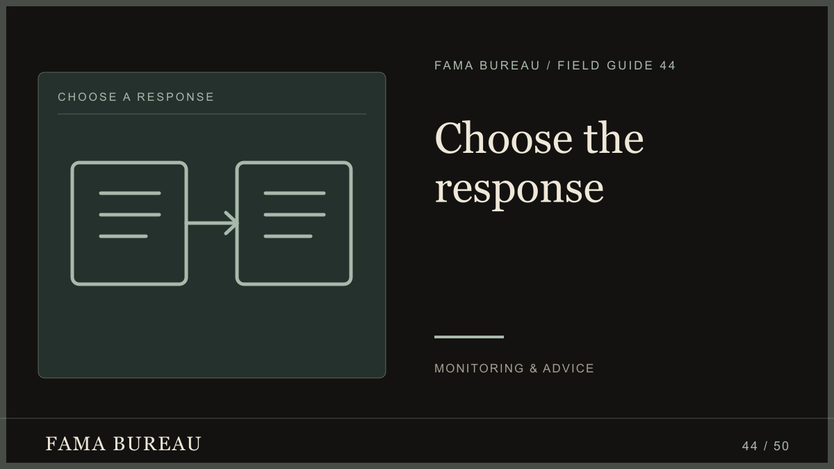 Choose the response: Is it inaccurate?, Who needs clarity?, Will reply help?